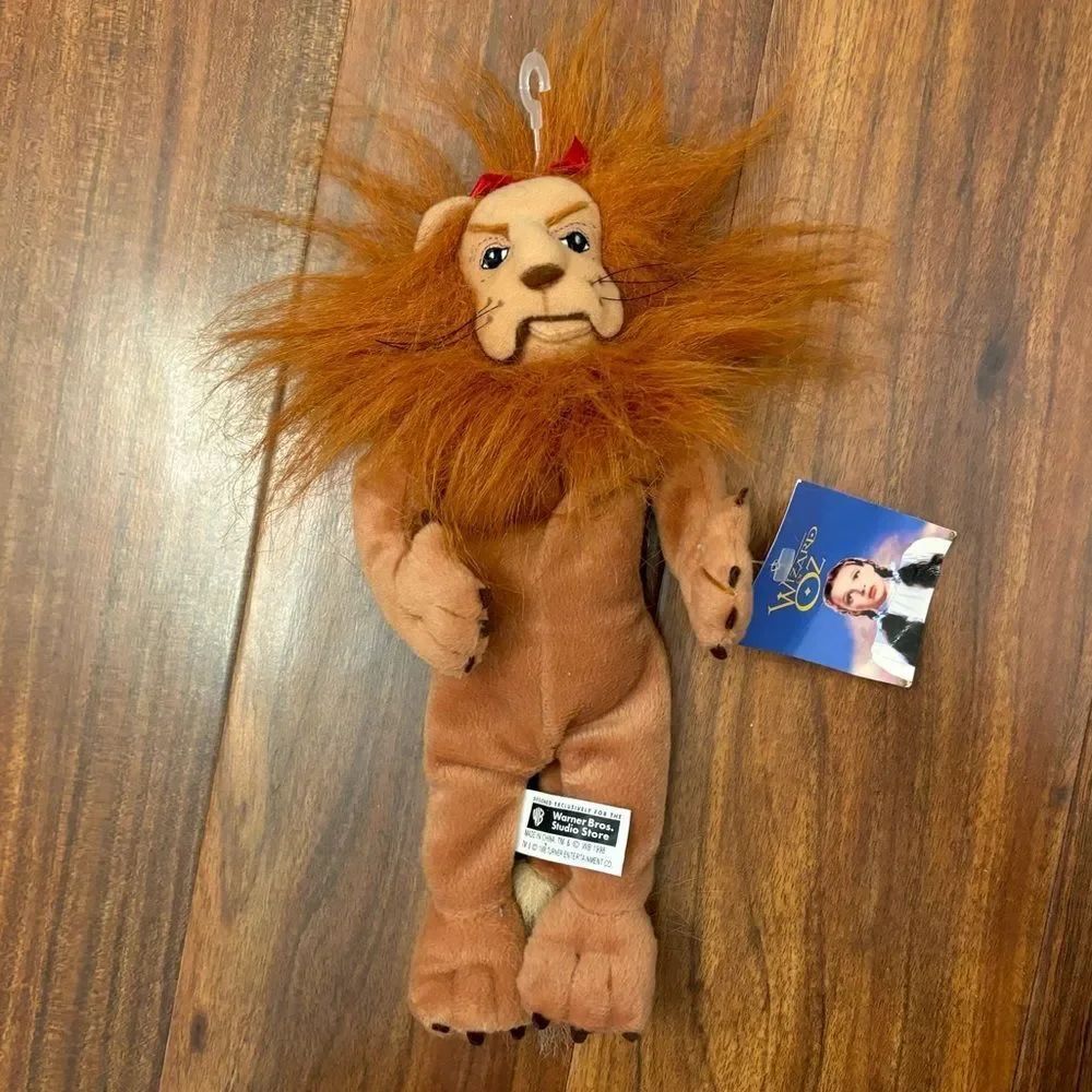 Wizard of Oz Cowardly Lion vintage 1998 Warner Bros. 60th Anniversary Plush NWT